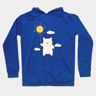 Cute Polar Bear In Summer T-Shirt Hoodie